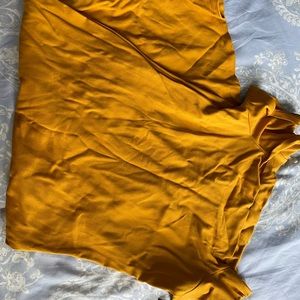 Mustard knee dress (tight)